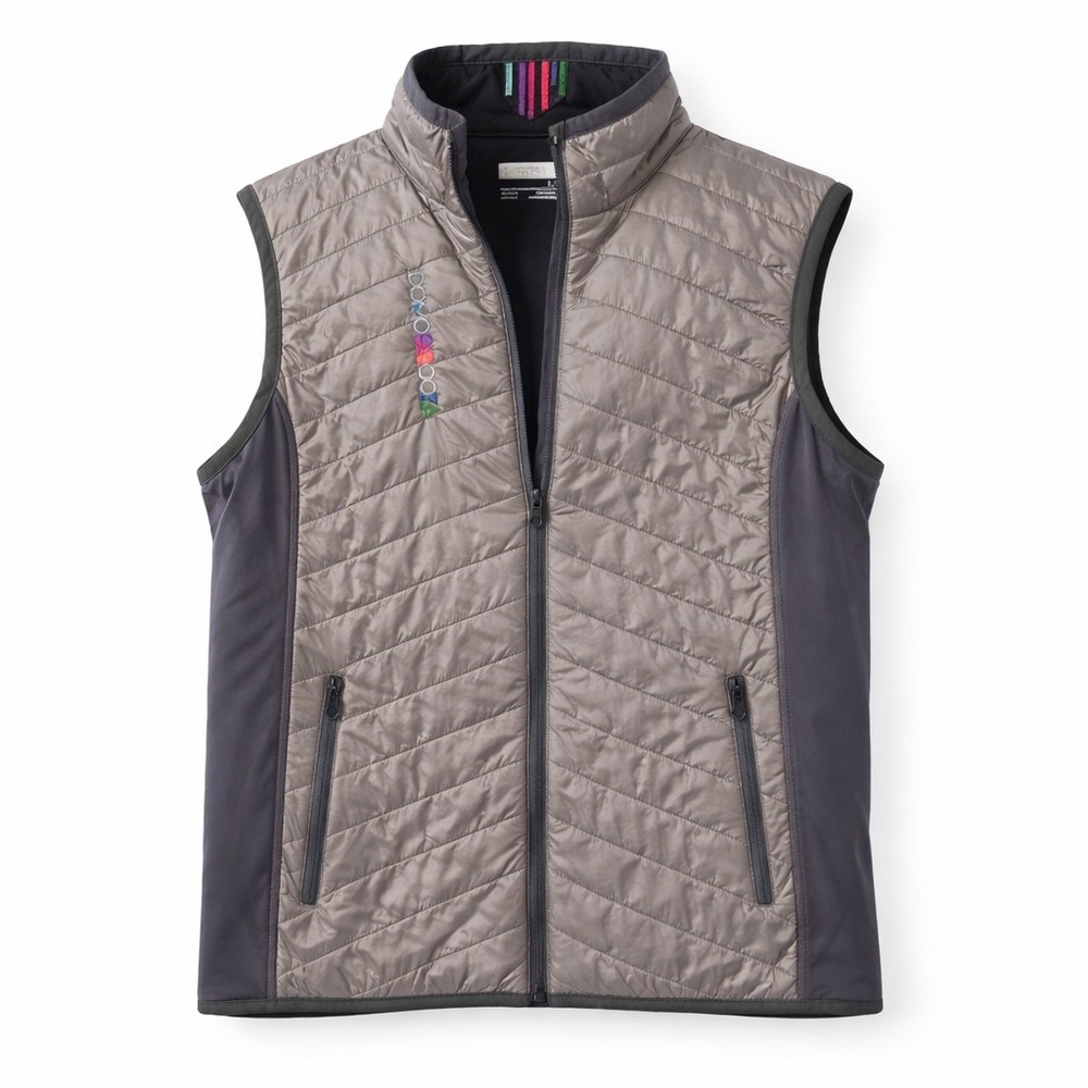 Marmot Women's Grey Vest Full Zip Puffer Sleeveless Jacket Size L